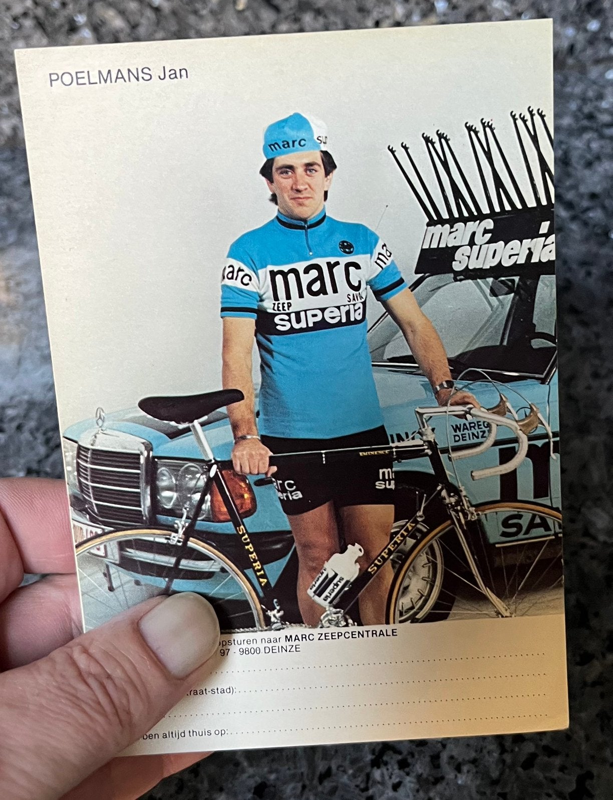 Wielrenner Jan Poelmans, Verzamelen, Ophalen, Zo goed als nieuw