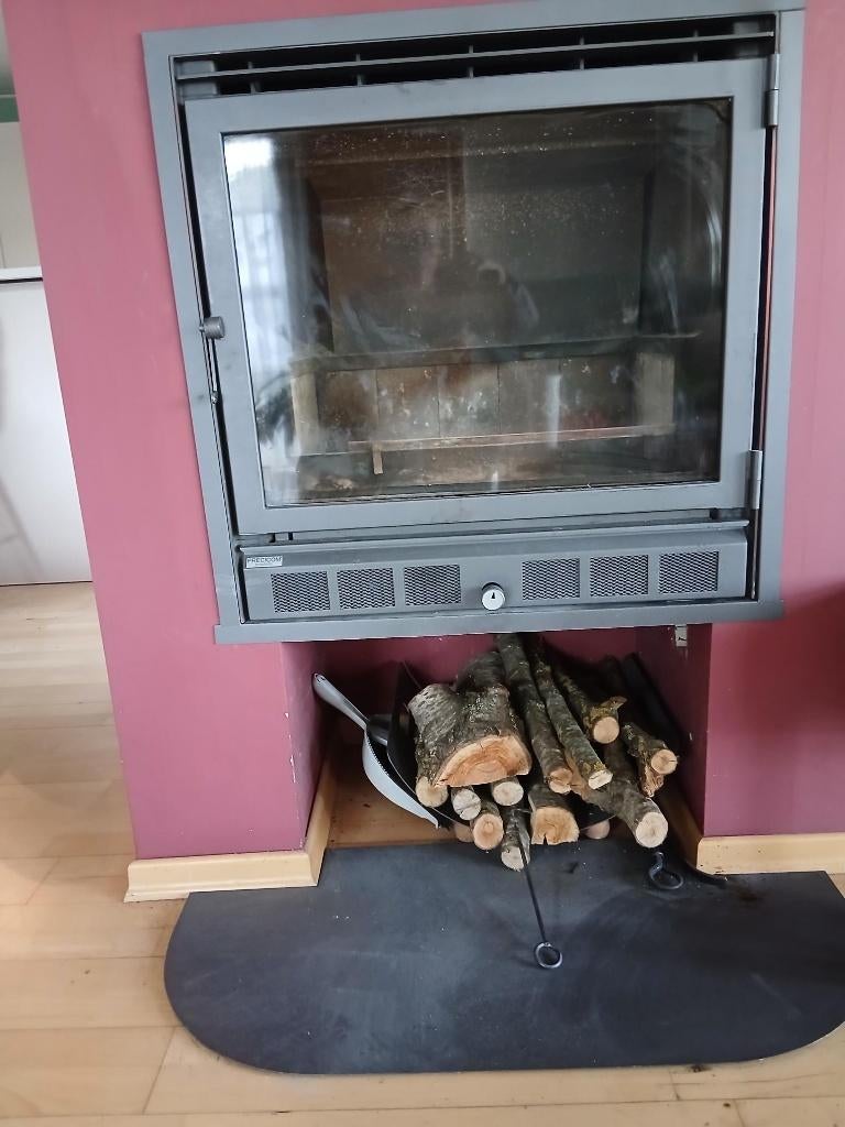 Insert bois/charbon, Encastré, Enlèvement, Utilisé, Bois