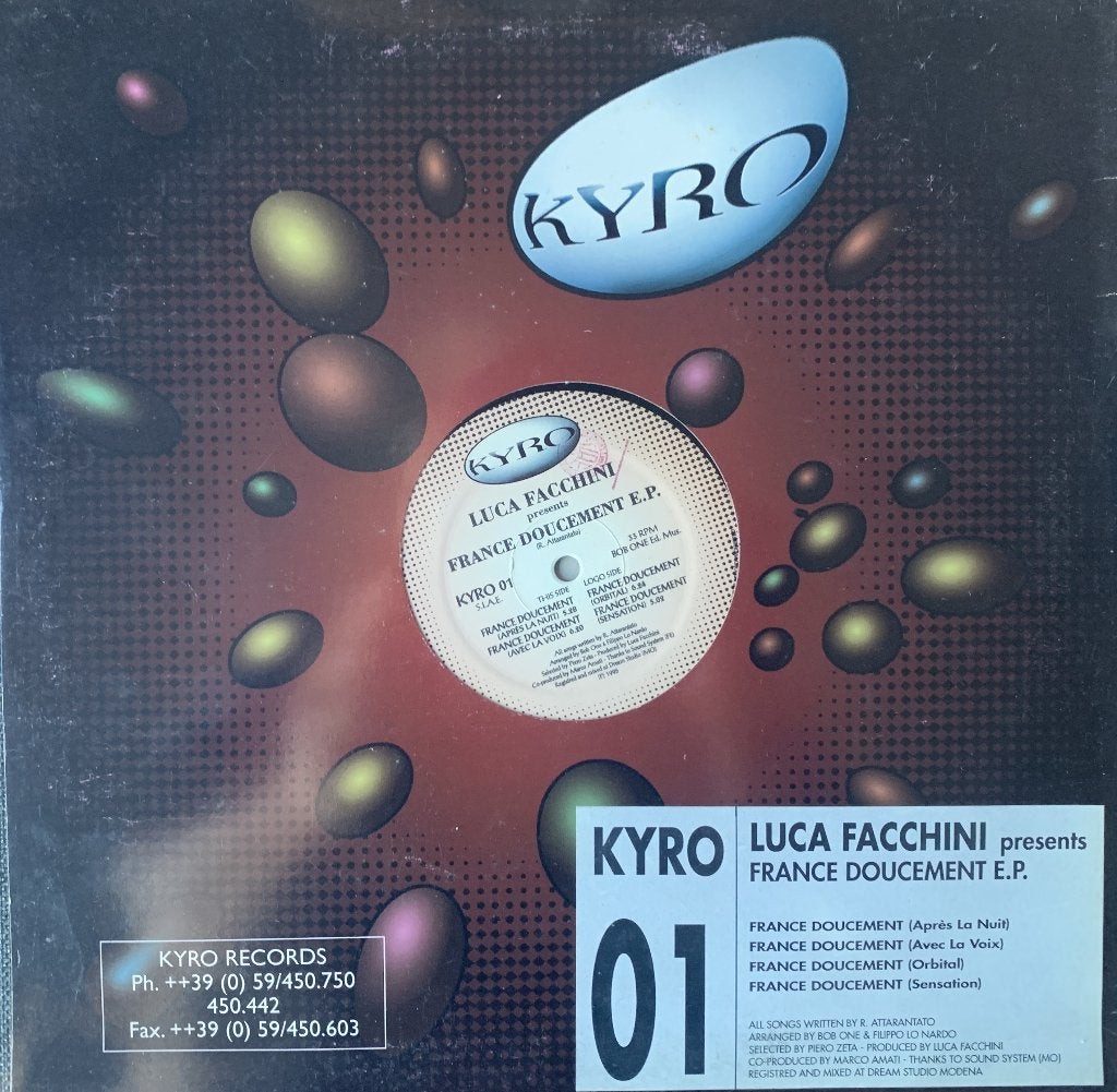LUCA FACCHINI   FRANCE DOUCEMENT E.P., Cd's en Dvd's, Ophalen of Verzenden, Trance