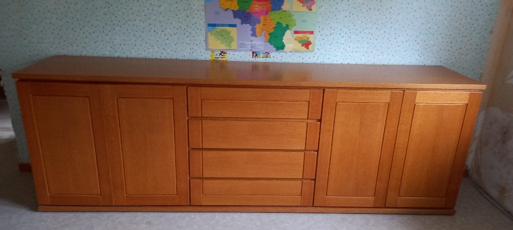 Degelijke mooie 3 delige dressoir 270 l x 52 cm d x 91 cm h, 200 cm ou plus, Klassiek, Enlèvement, Utilisé