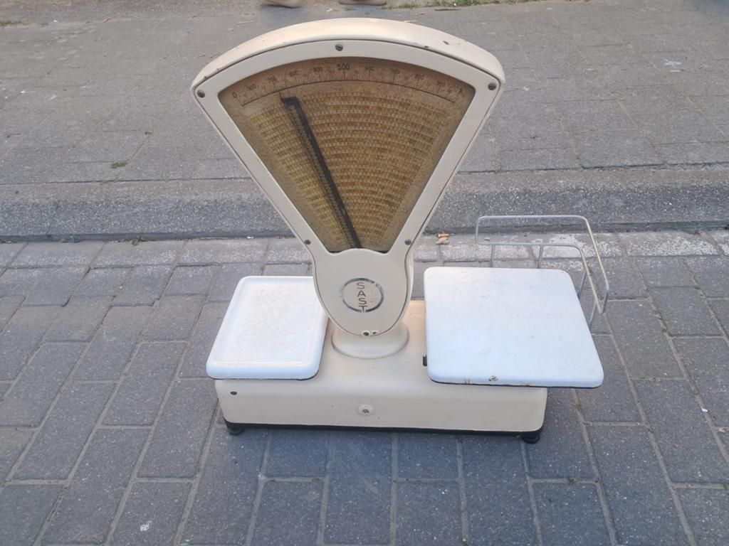 Vintage antieke weegschaal - SAST, Ophalen