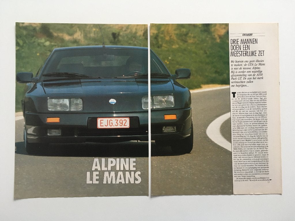 Artikel Alpine LeMans, Ophalen of Verzenden, Zo goed als nieuw, Overige merken