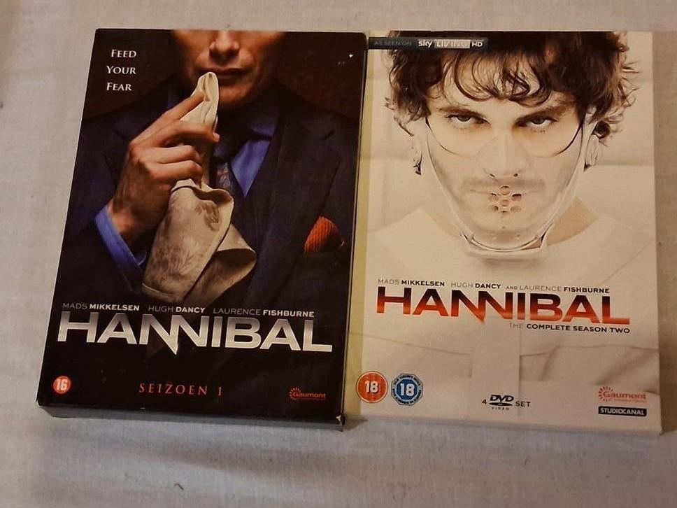 Dvd-boxen Hannibal seizoen 1 en 2, Enlèvement ou Envoi, Horreur, Coffret, Comme neuf