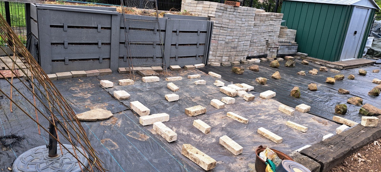 Klinkers rectangulaires plus bordures, Jardin & Terrasse, Enlèvement