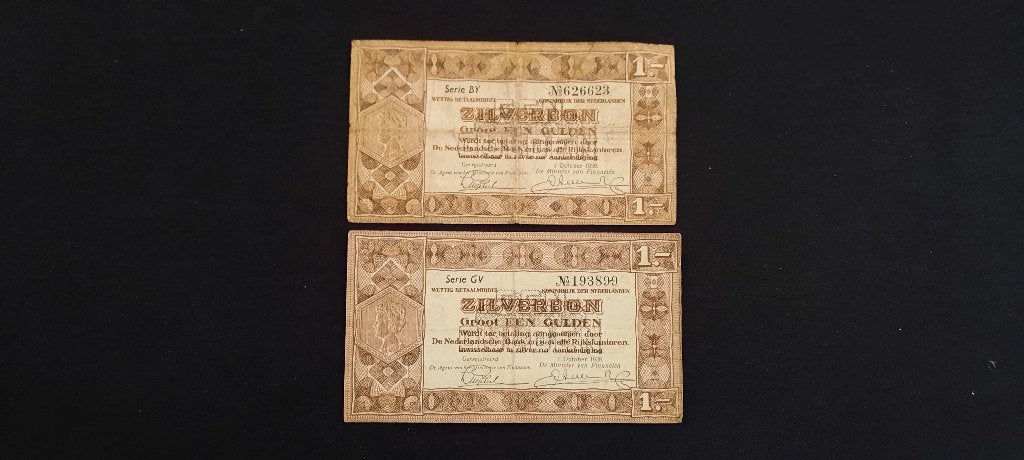 bankbiljet zilverbon 1 Gulden Nederland, Ophalen of Verzenden, 1 gulden, Los biljet