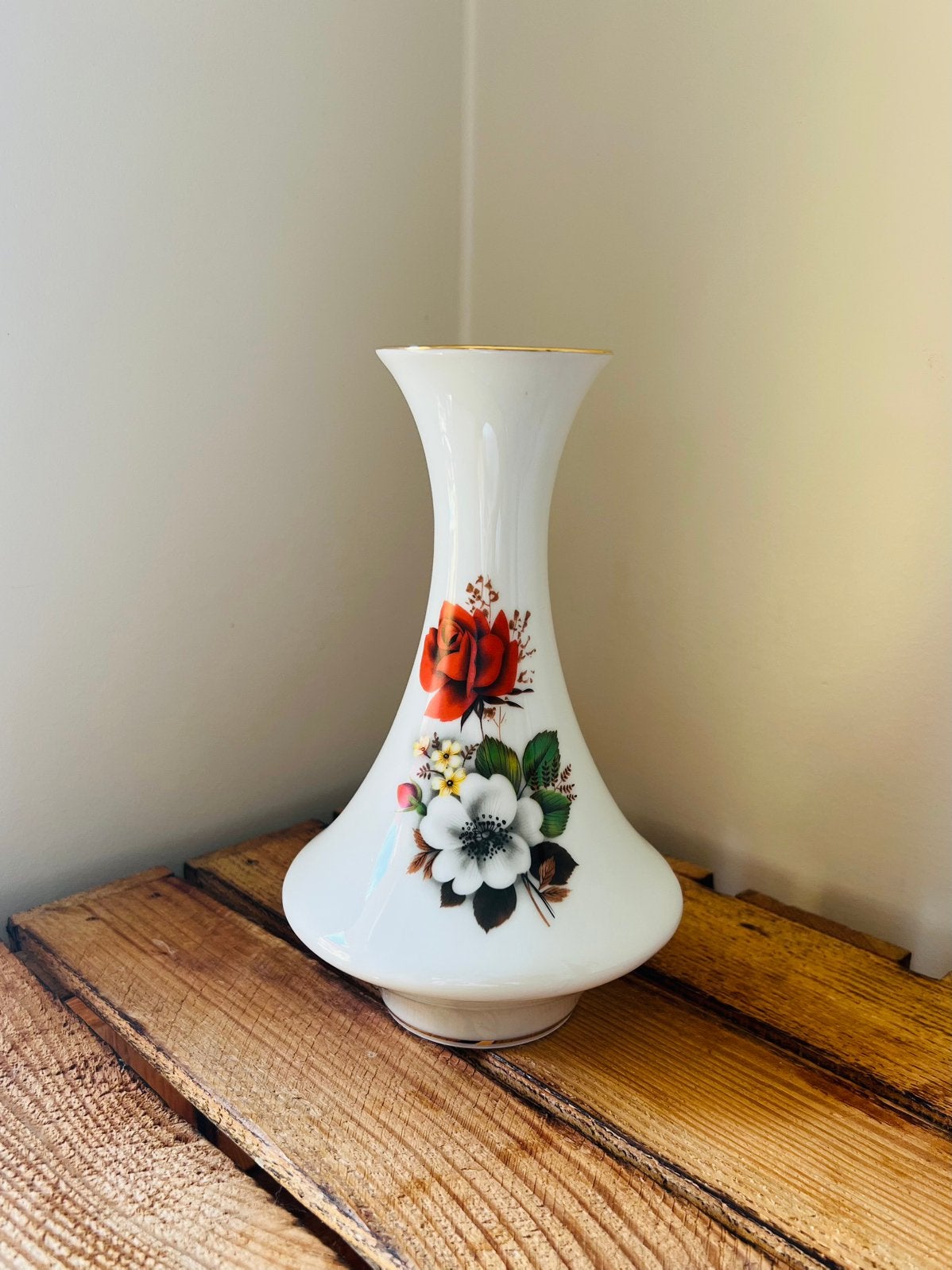 Retro vaasje Waldershof Bavaria vintage rozen boudoir, Antiek en Kunst, Antiek | Vazen, Ophalen of Verzenden