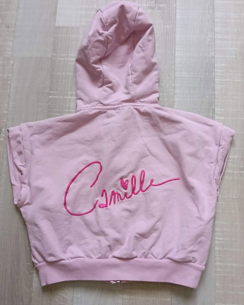 hoodie / gilet lichtroze Camille maat 134, Kinderen en Baby's, Gebruikt, Meisje, Trui of Vest, Camille JBC
