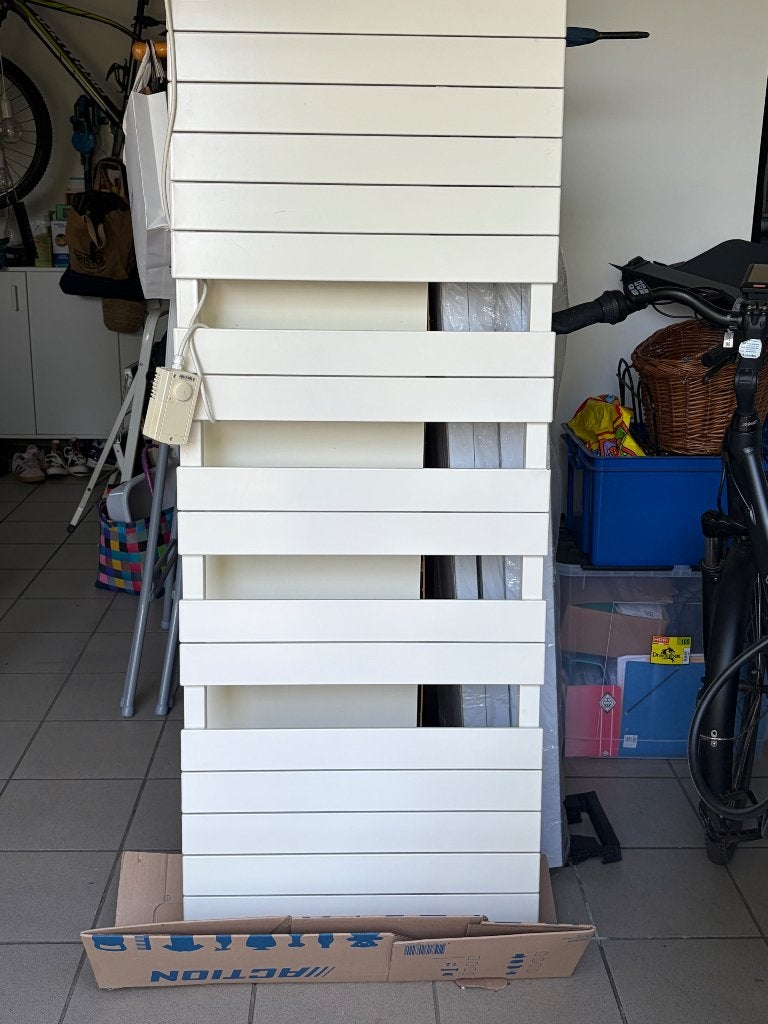 Radiator eclectisch en gas, Doe-het-zelf en Bouw, Ophalen, Gebruikt, Radiator, 60 tot 150 cm
