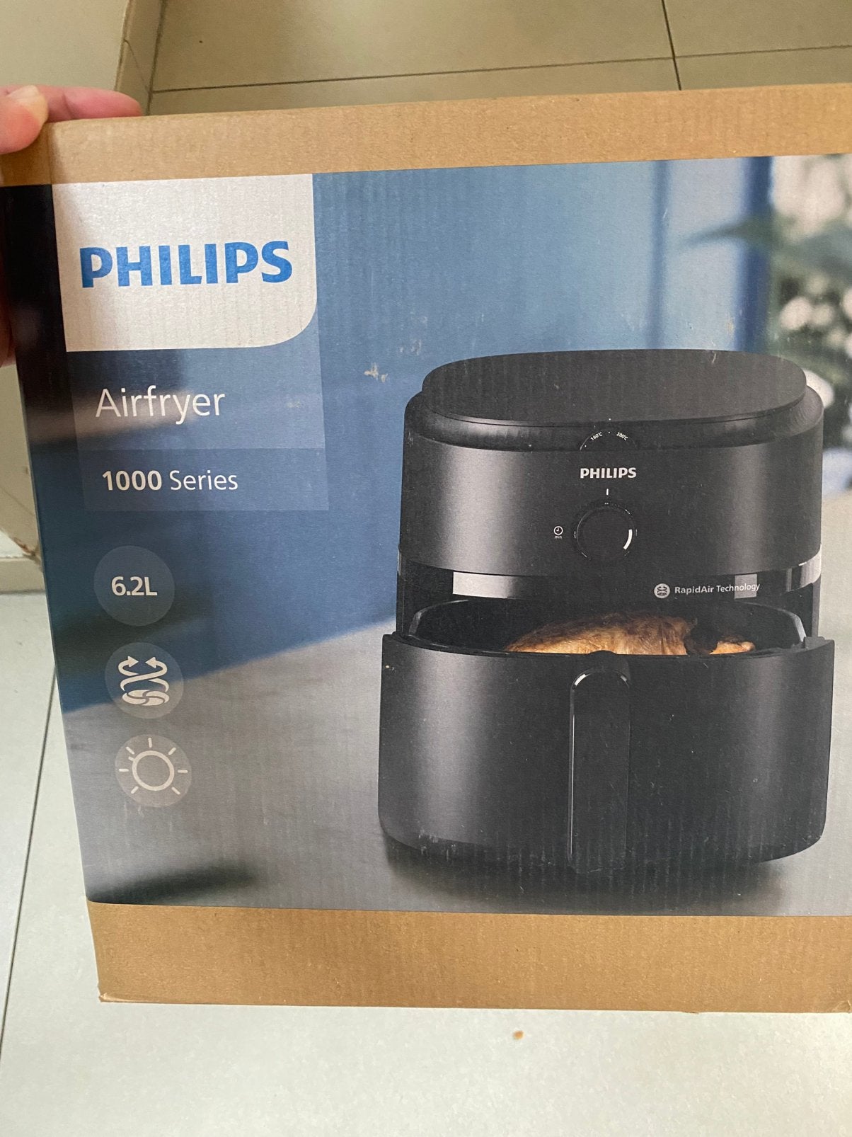 Airfryer Philips 6,2 l - neuf, Electroménager, Enlèvement, Neuf, Friteuse à air