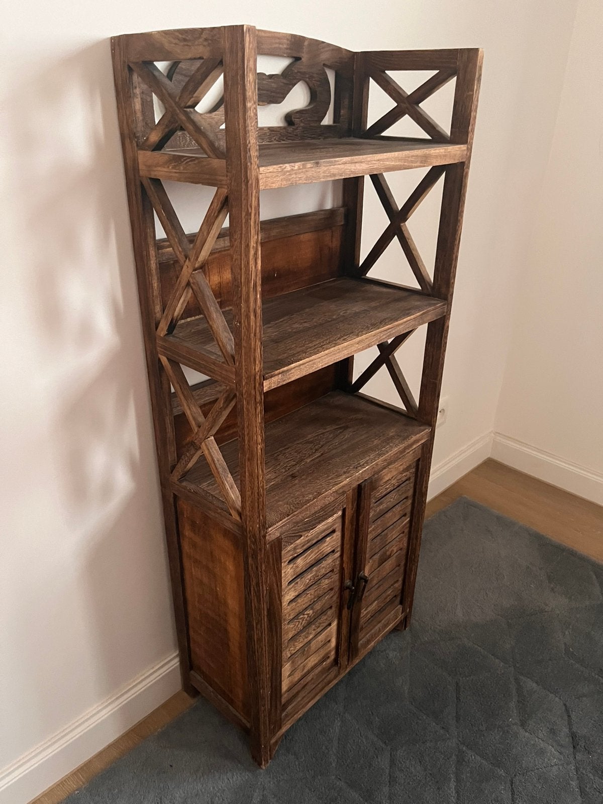 Houten Wandkast (116x24x46), Ophalen, Minder dan 50 cm, Gebruikt, Minder dan 25 cm