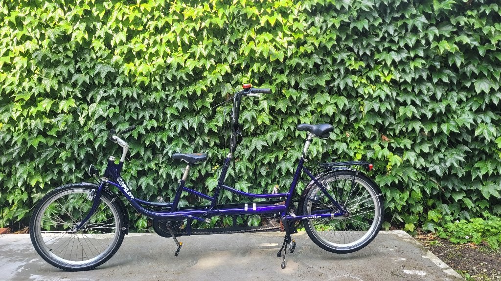 Ouder kind tandem, Fietsen en Brommers, Fietsen | Tandems, Gebruikt, Minder dan 10 versnellingen, Velgrem, Ophalen