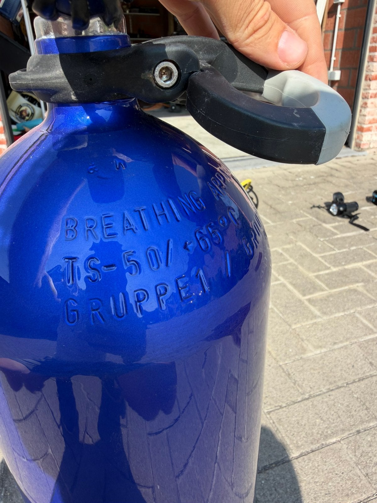 Duikfles 12 liter 300 bar, Watersport en Boten, Ophalen, Zo goed als nieuw, Duikfles