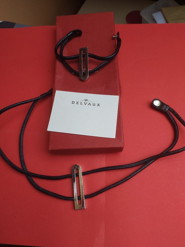 Delvaux , ensemble collier ras de cou et bracelet, Enlèvement ou Envoi, Utilisé, Argent, Autres matériaux