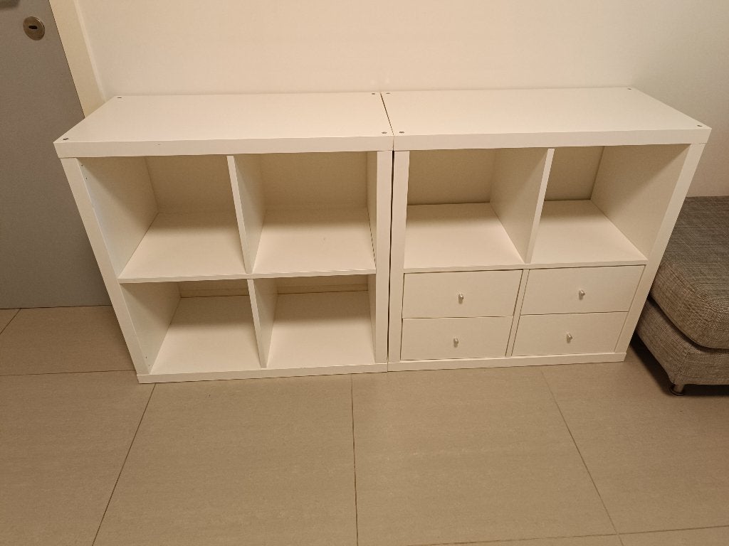 2 Kallax kastjes 4x4, Ophalen, 50 tot 100 cm, Zo goed als nieuw, Minder dan 100 cm