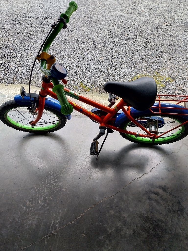 kinderfiets, Ophalen, Gebruikt, Velgrem, Handrem