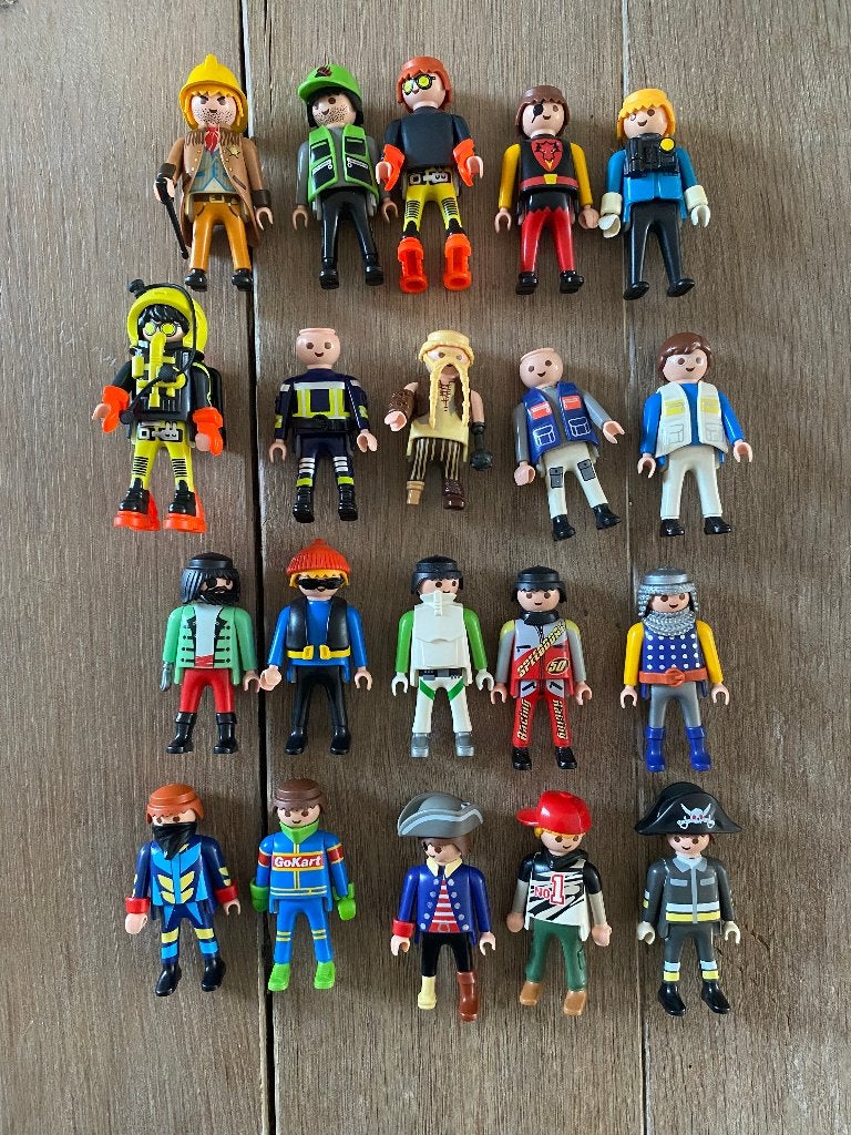 20 mannetjes playmobil, Kinderen en Baby's, Ophalen of Verzenden