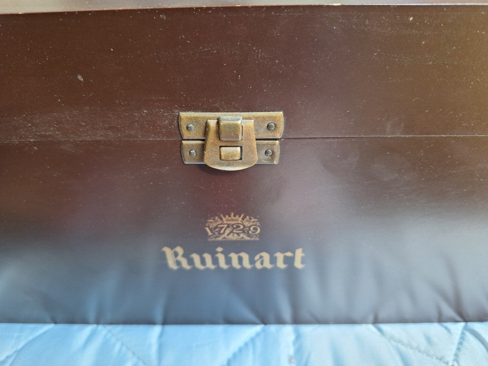 vintage houten champagne kist Ruinart, Collections, Enlèvement, Champagne