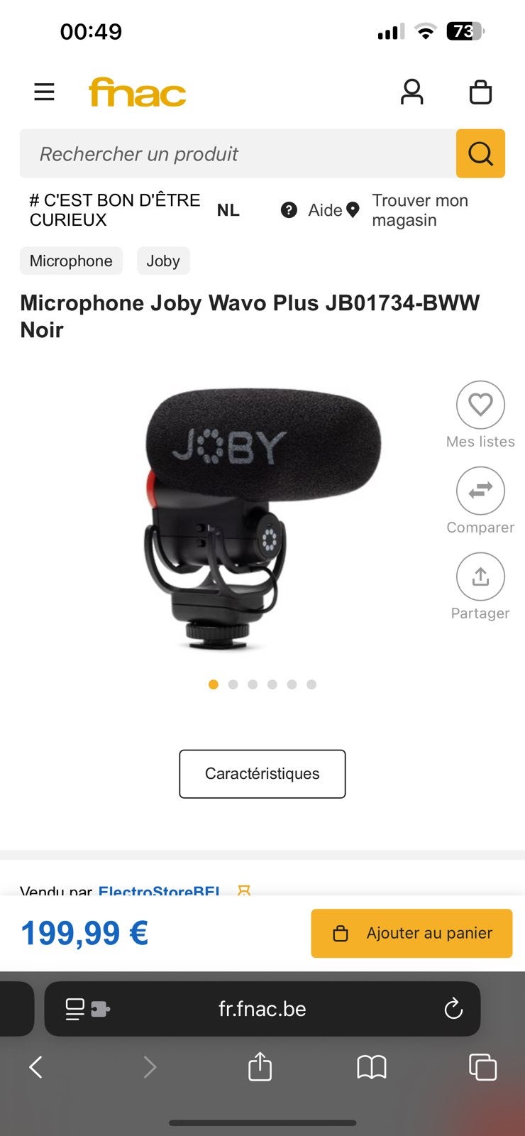 ️ Set van 2 zwarte Joby Wavo Plus JB01734-BWW microfoons, Ophalen of Verzenden, Zo goed als nieuw, Microfoon