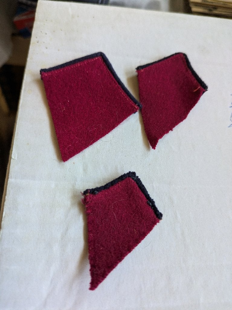 Oude kraagspiegels, Verzamelen, Ophalen of Verzenden, Landmacht, Embleem of Badge