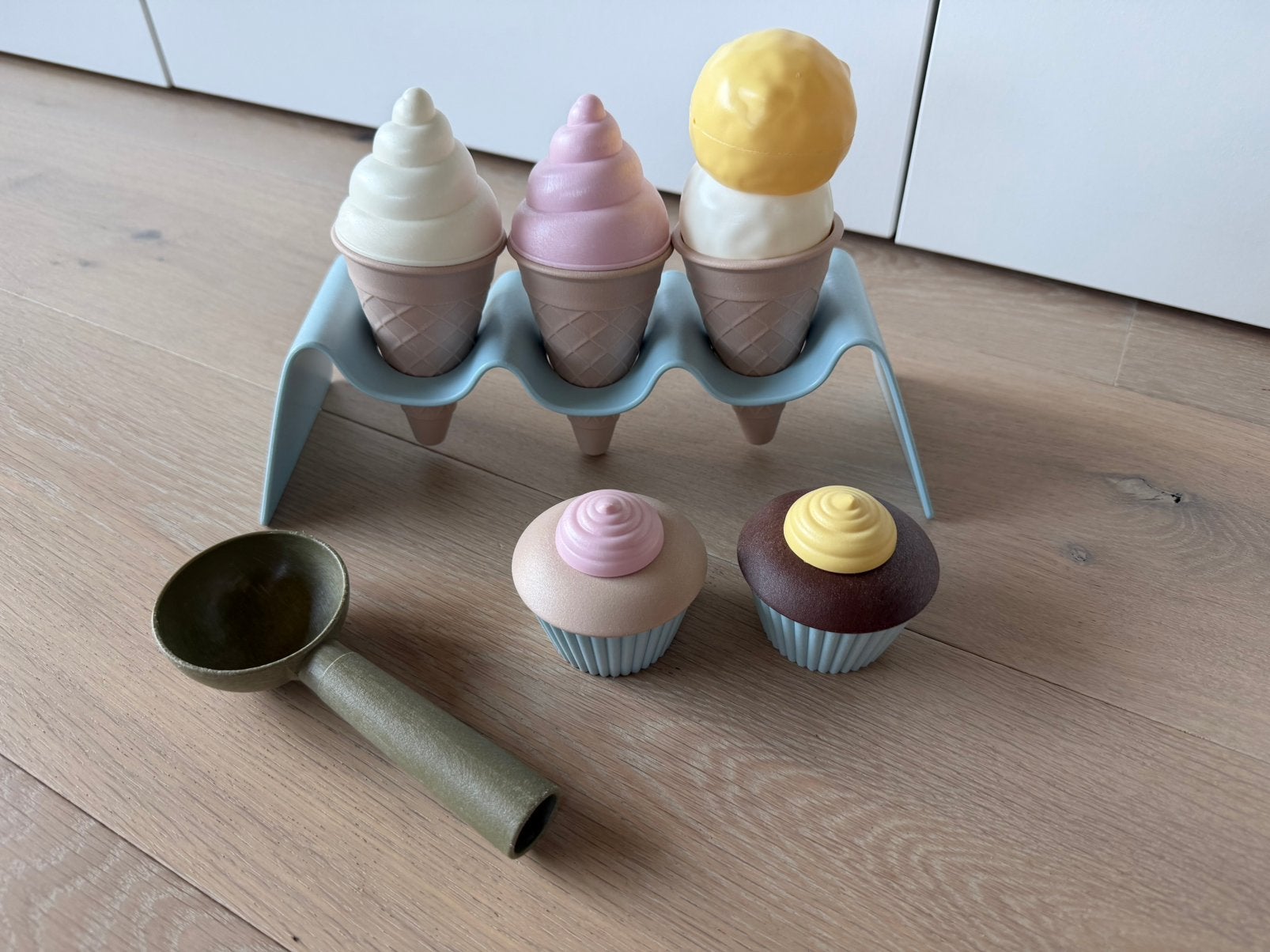 Set de crème glacée bioplastique Dantoy, Enlèvement, Utilisé, Accessoires de cuisine de jeu