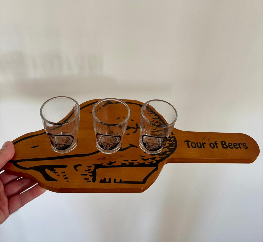 Winking Lizard tour of beers, Ophalen, Nieuw