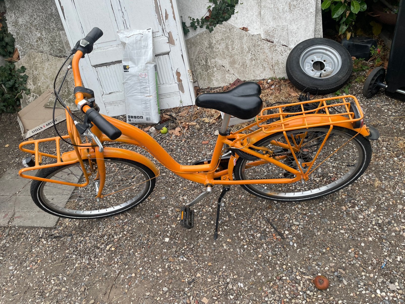Meisjesfiets 26 inch, Frein sur jante, 26 pouces ou plus, Frein à main, Comme neuf