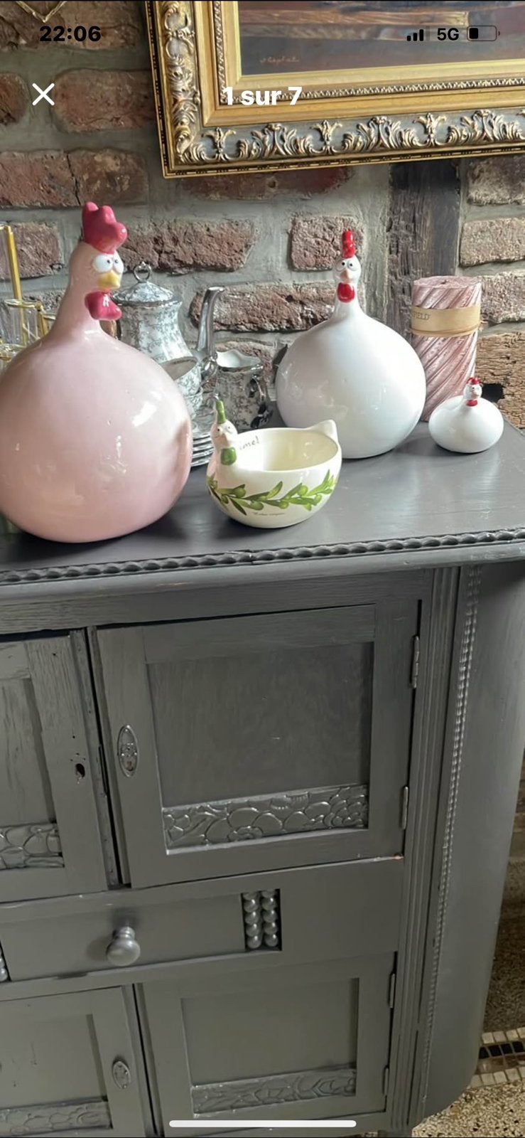 J-line decoratieve hennen, Huis en Inrichting, Ophalen of Verzenden, Zo goed als nieuw, Roze