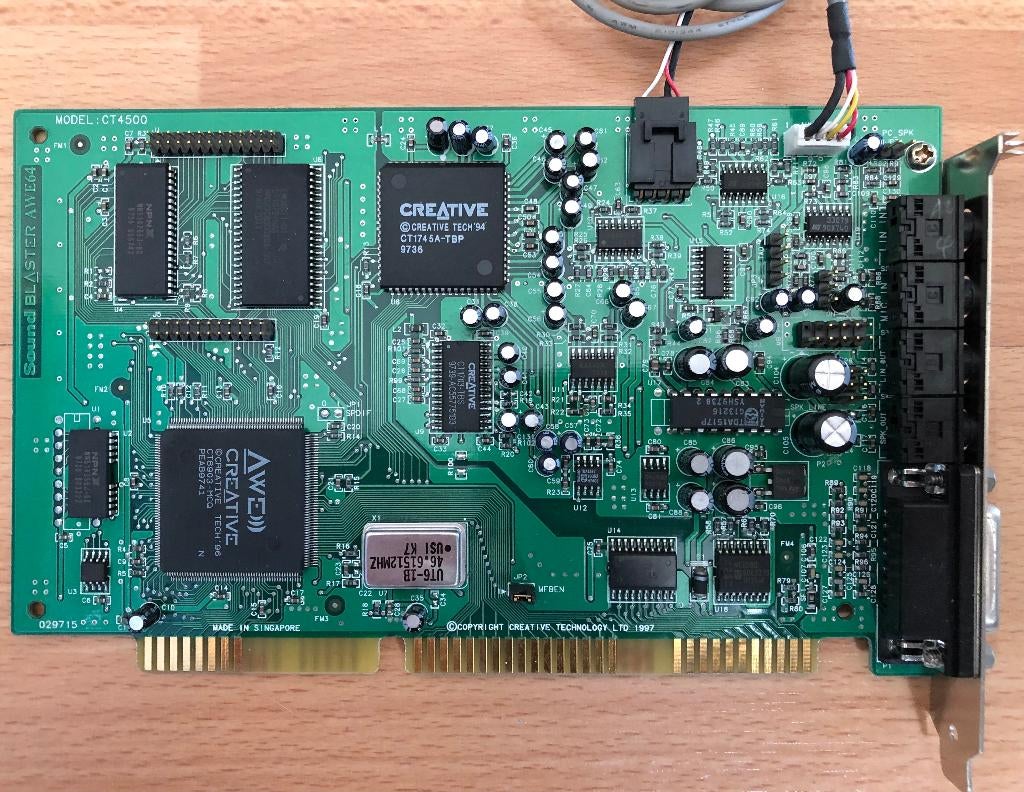 Creative Labs Sound Blaster AWE64 ISA (CT4500) (NIEUW), Computers en Software, Ophalen, Nieuw, Intern, Creative Labs
