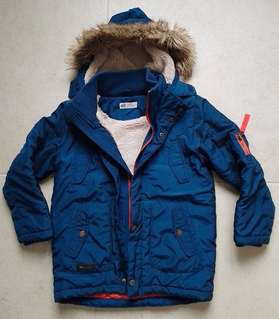 Winterjas jongen/meisje maat 128, Kinderen en Baby's, Ophalen, Jongen of Meisje, H&M, Zo goed als nieuw