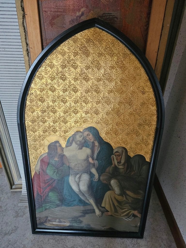 religieus schilderij uit de abdij Affligem, Antiek en Kunst, Ophalen