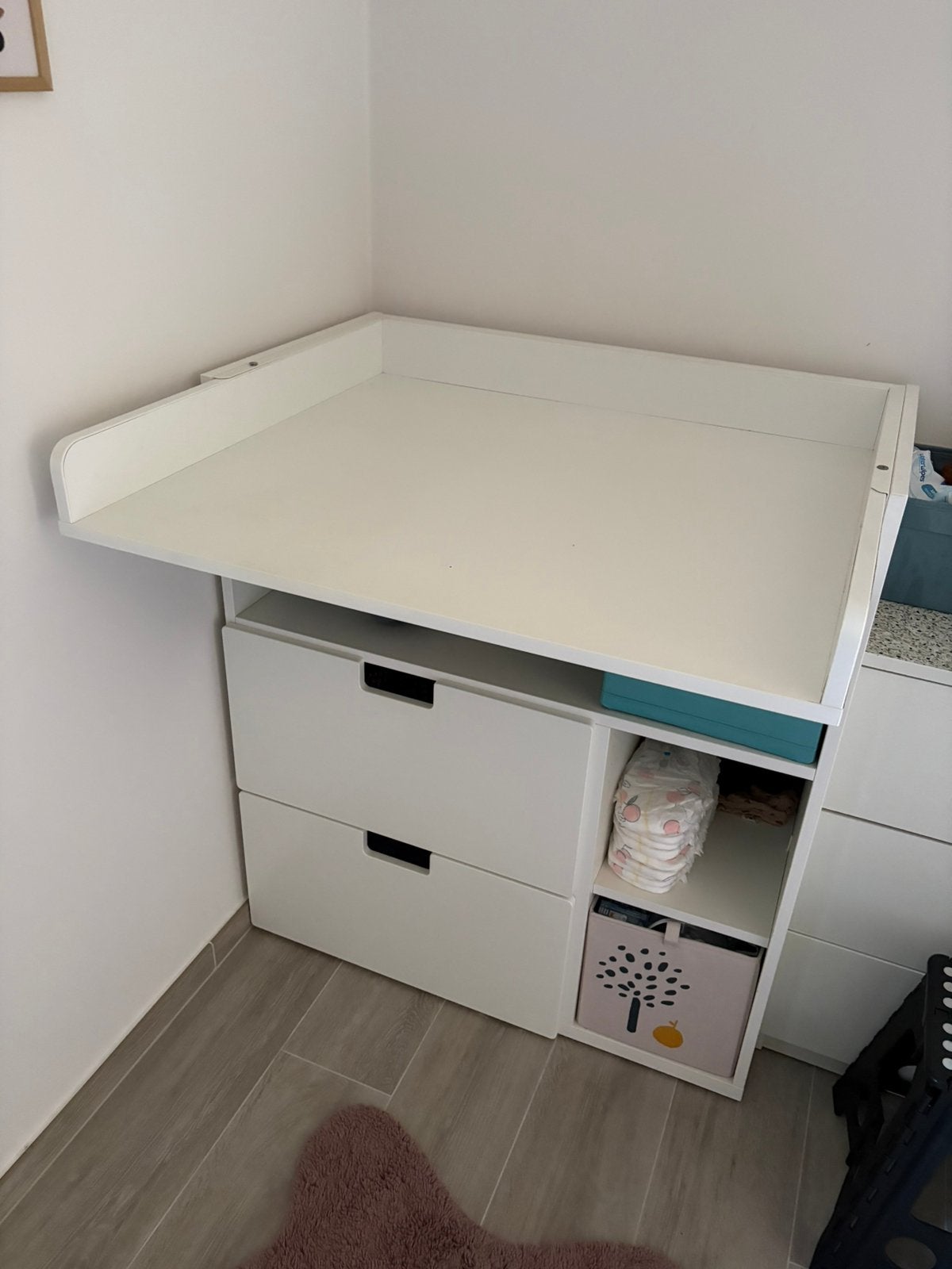 Table à langer Smasstad Ikea, Enfants & Bébés, Enlèvement ou Envoi, Comme neuf, Commode