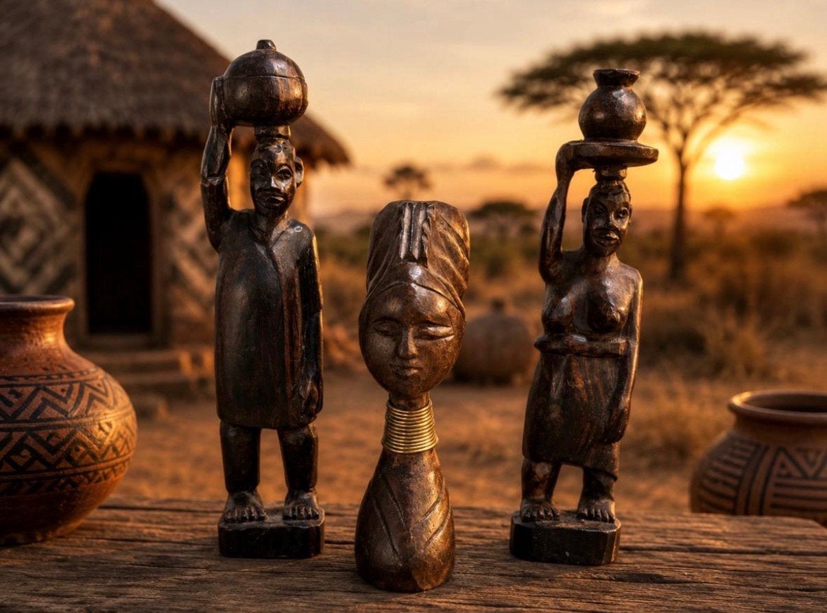 Afrikaanse beeldjes, Antiek en Kunst, Ophalen