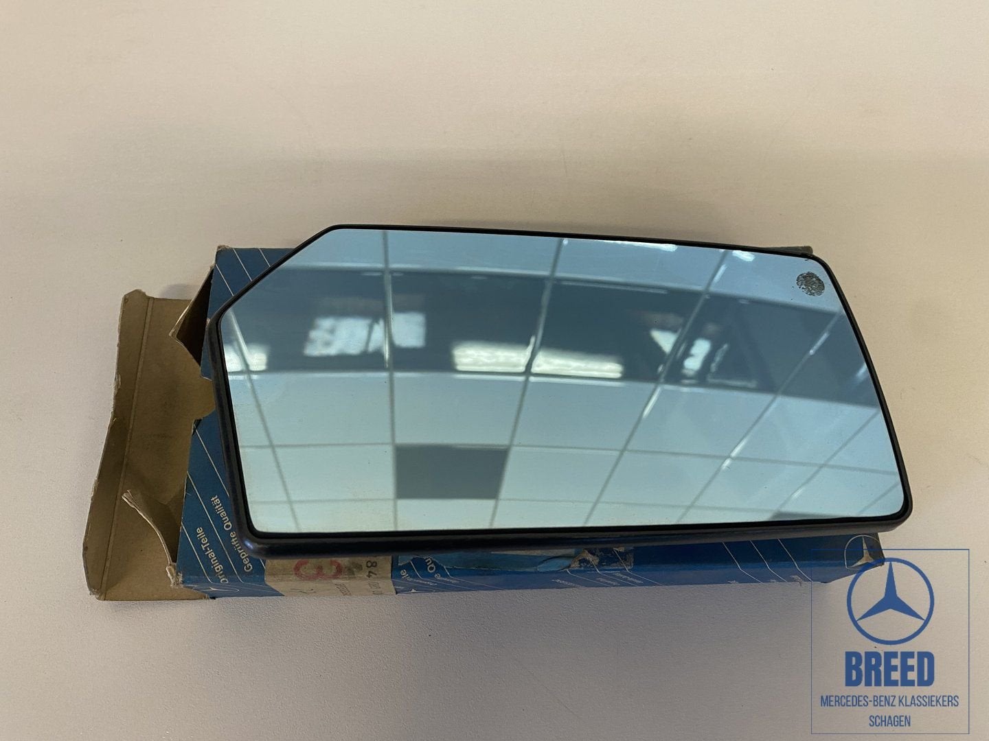 NOS buitenspiegelglas rechts voor Mercedes-Benz W126 C126, Auto-onderdelen, -, Nieuw, Ophalen of Verzenden, -