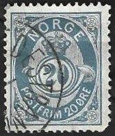 1 Postzegel Noorwegen 1885 Posthoorn- Niet gearceerd,, Postzegels en Munten, Postzegels | Europa | Scandinavië, Ophalen of Verzenden