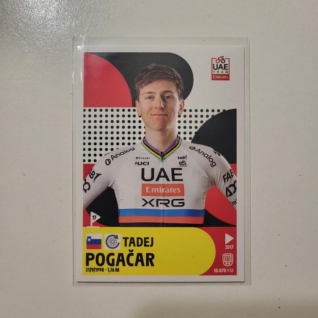 Tadej Pogacar Panini tour de france 2025, Enlèvement ou Envoi
