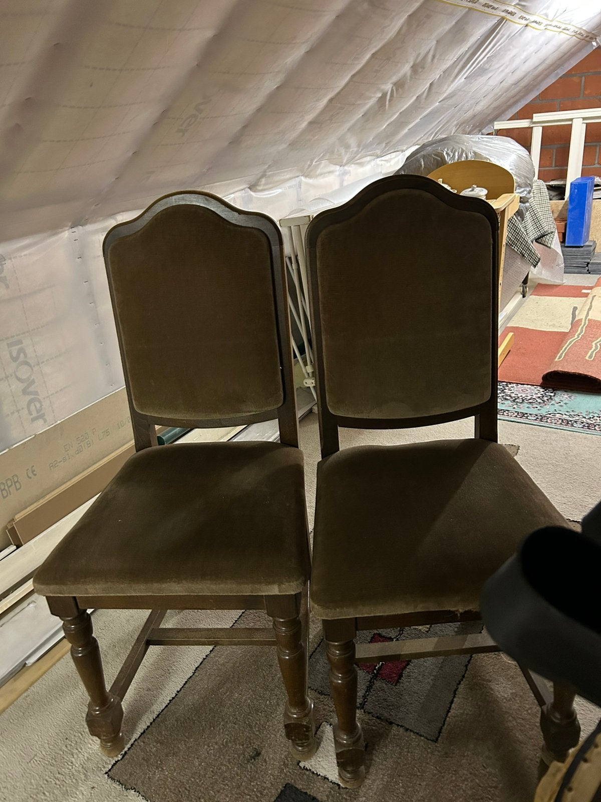 Leren stoelen, Ophalen, Gebruikt
