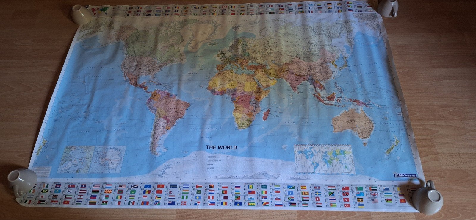 Wereldkaart, Verzamelen, Ophalen of Verzenden, Gebruikt, Rechthoekig Liggend, Overige onderwerpen