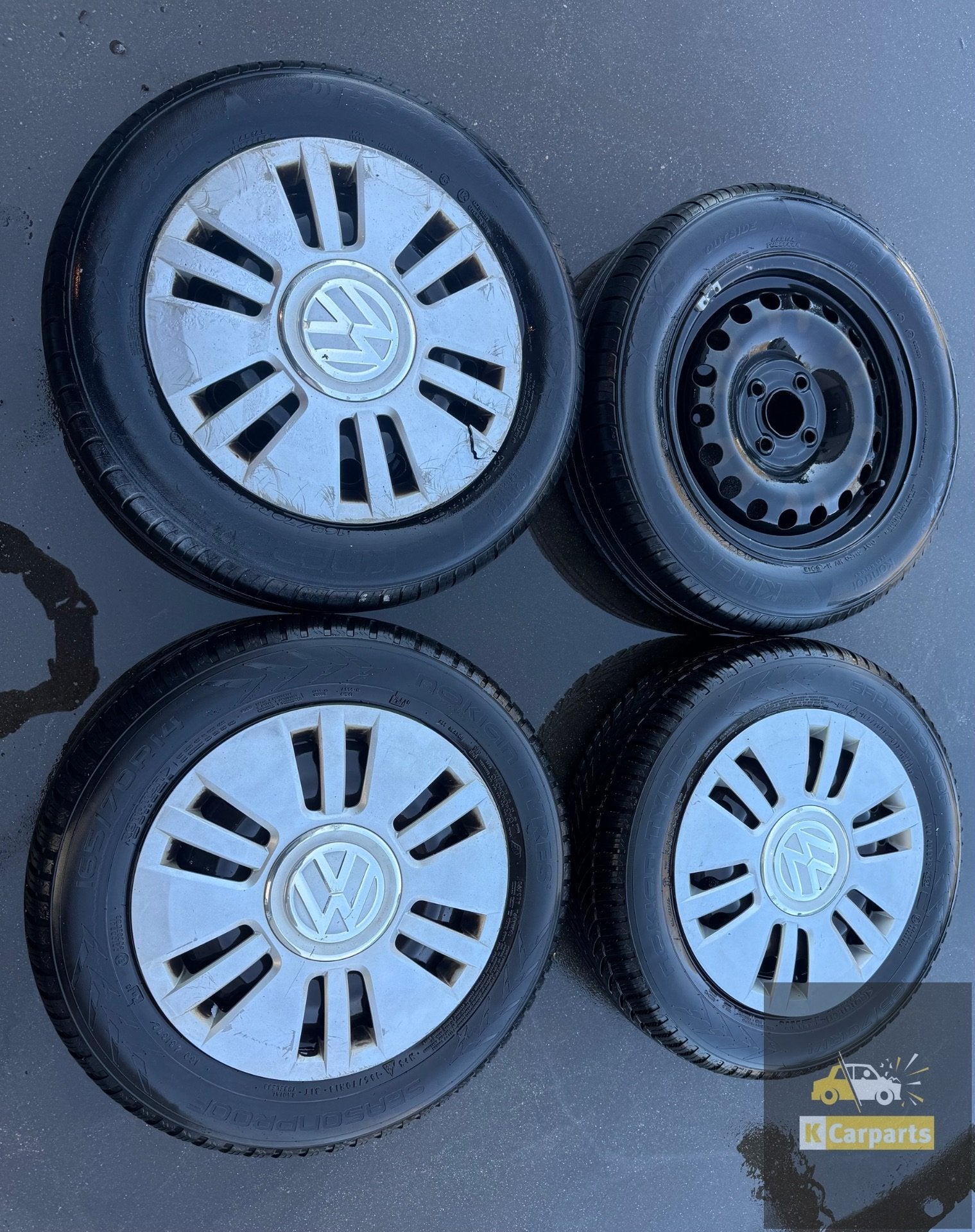 Volkswagen Up VW Up Banden set 14 Inch origineel, Auto-onderdelen, Banden en Velgen, Fabrikant BV, Gebruikt, Info@fabrikant.eu
