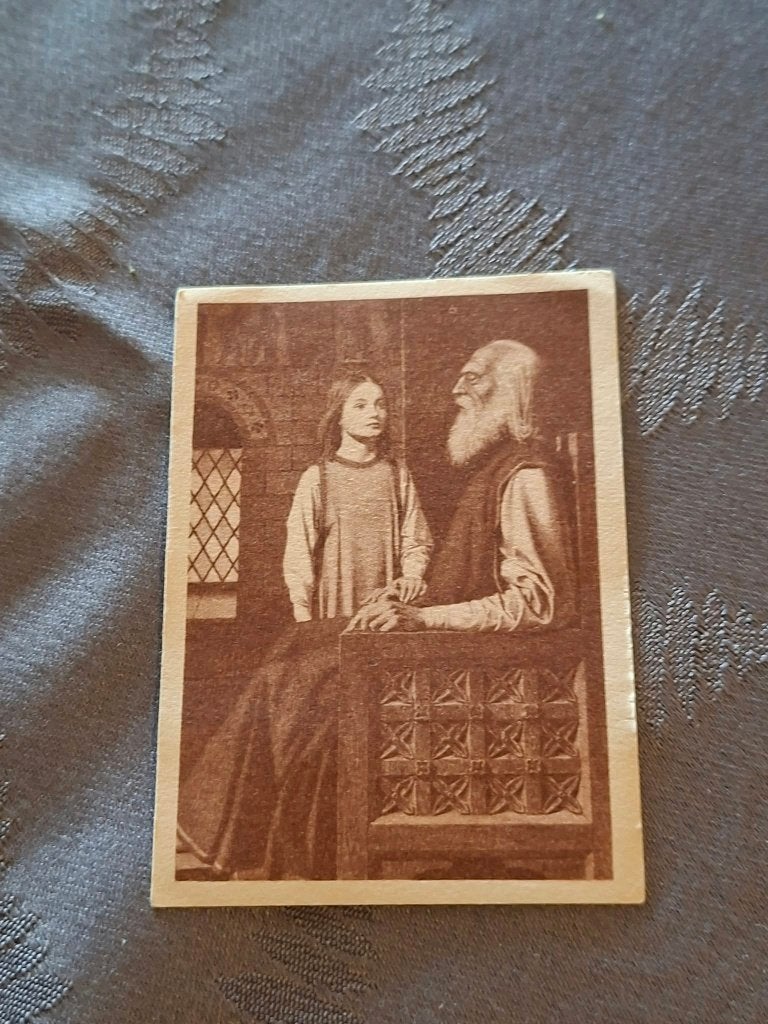 Prentje/Chromo : Hendrik de Blinde en Ermelinde / Historia, Verzamelen, Gebruikt, Ophalen of Verzenden, Voor 1940, Prent