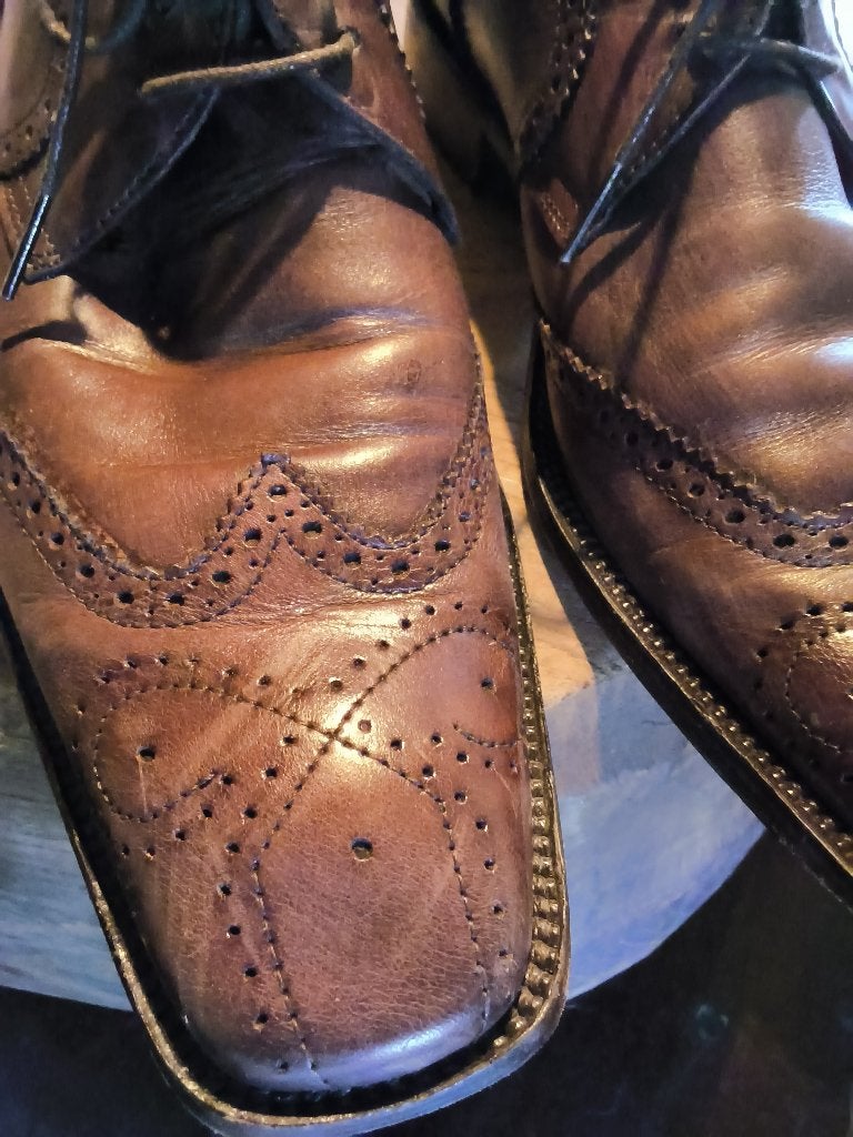 Chaussures en cuir pour homme taille 44, Enlèvement ou Envoi, Chaussures à lacets, Comme neuf, Brun