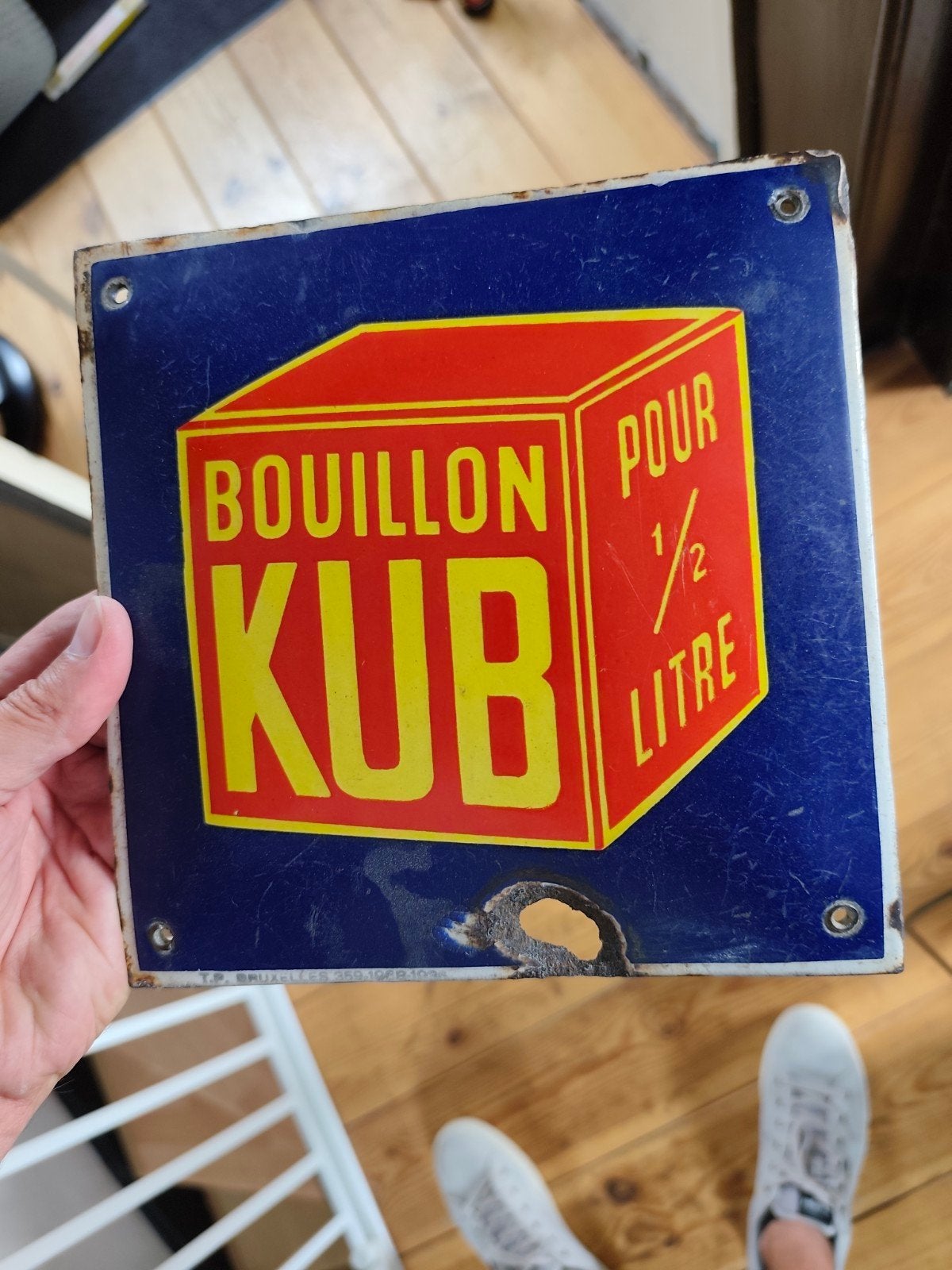 Plaque émaillée kub, Ophalen