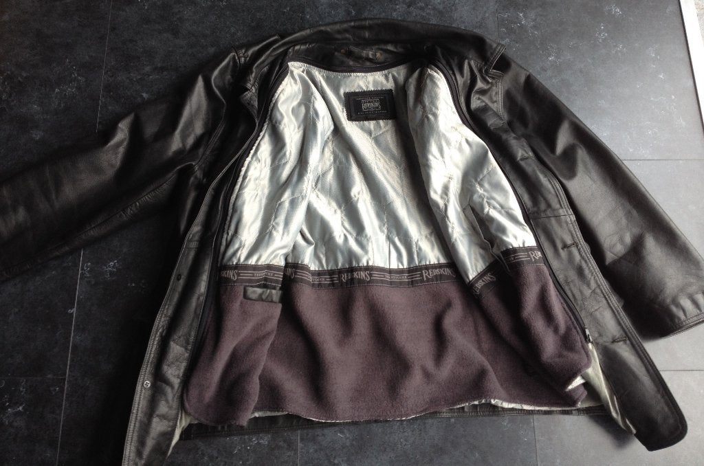 REDSKINS topkw leder XL(uitneembare fleece)ook vr moto, Ophalen of Verzenden, Zo goed als nieuw