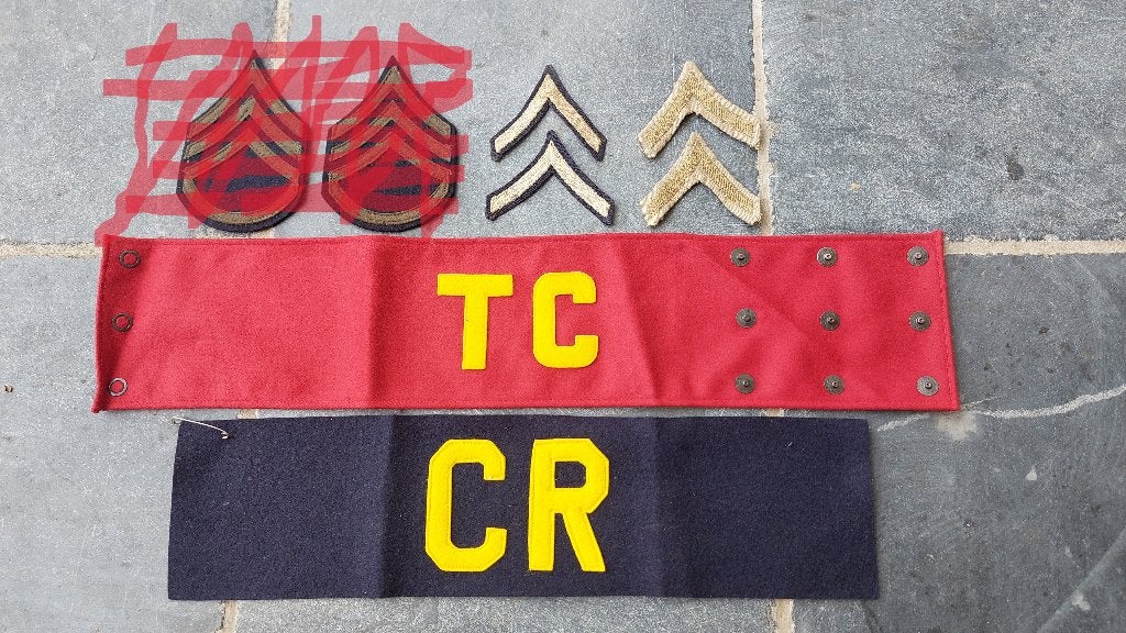 US WO2 insignia / armbands ( origineel ), Ophalen of Verzenden, Overige soorten, Lintje, Medaille of Wings