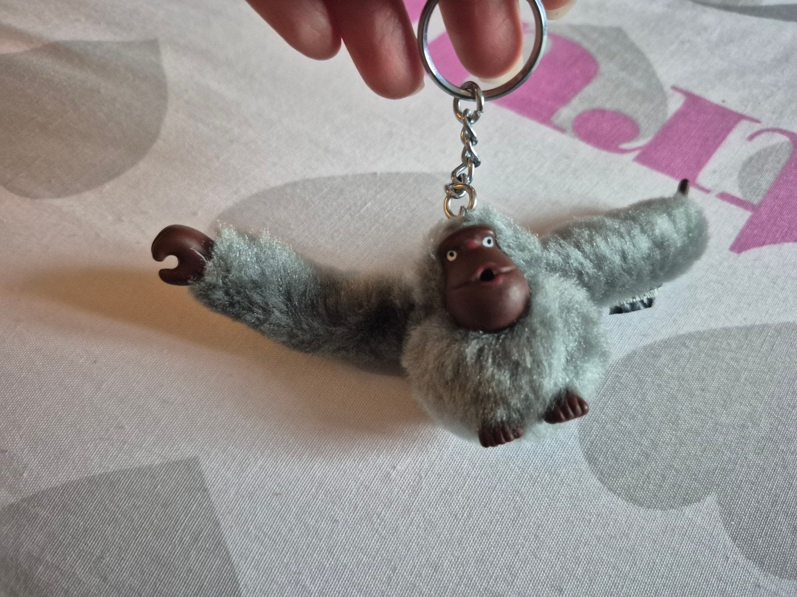 sleutelhanger kipling aapje vintage naam karen 4cm, Ophalen of Verzenden