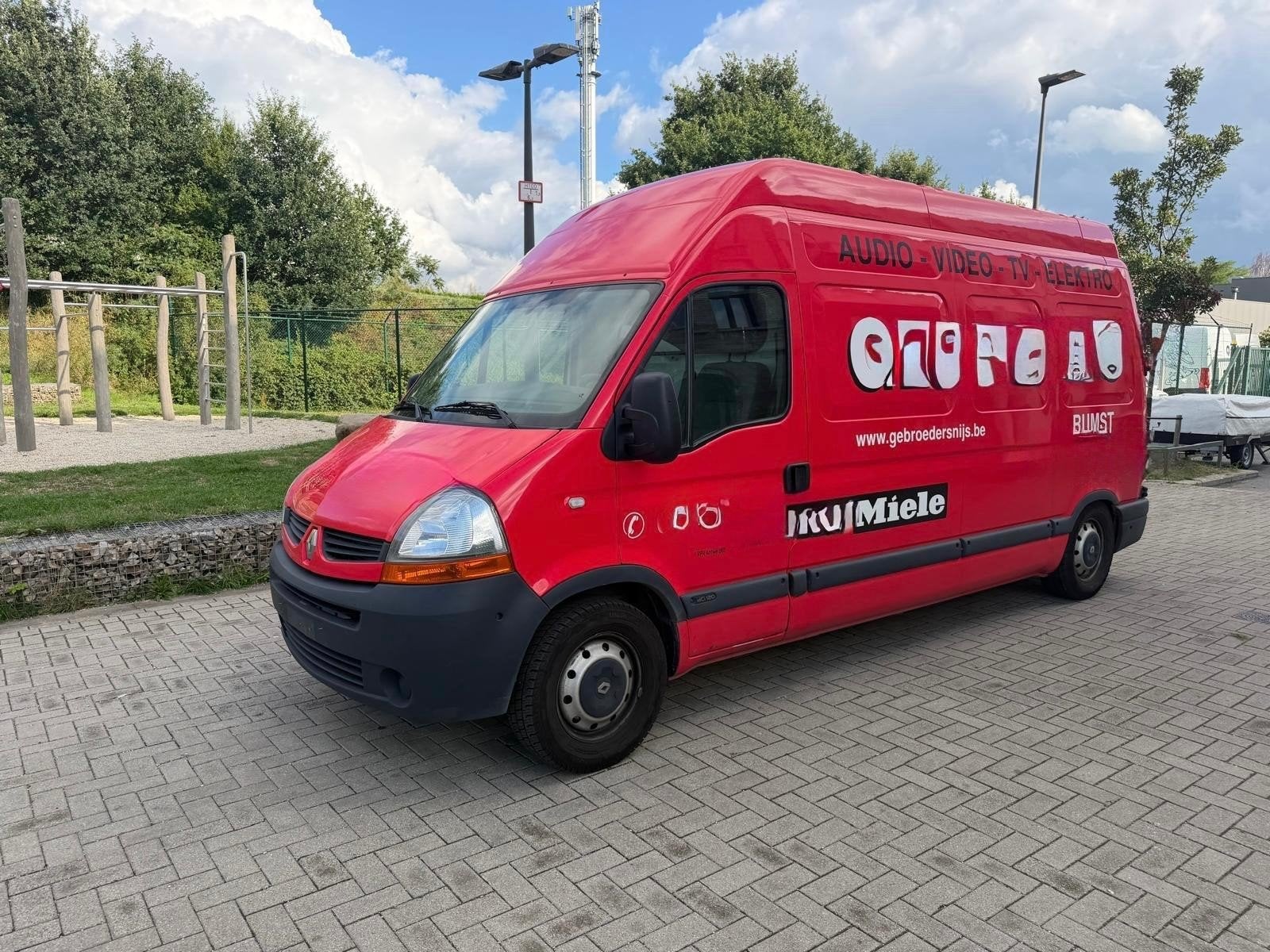 RENAULT MASTER 2.5DCI L3H3 2009 145000KM CLIMATISATION 1 PRO, Autos, Rouge, Achat, 2 places, 5 portes