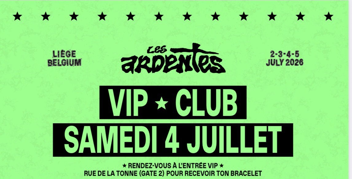 2 Place Ardente zaterdag 4 Vip Club, Twee personen