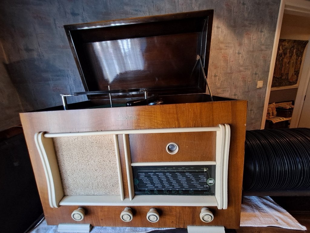 radio pickup combinatie uit de jaren 50, TV, Hi-fi & Vidéo, Radios, Enlèvement, Utilisé, Radio