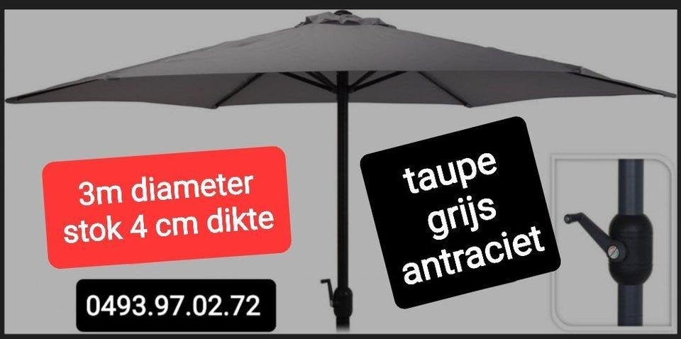 nieuwe stokparasol 3m, Ophalen, Nieuw, Stokparasol, Kantelbaar