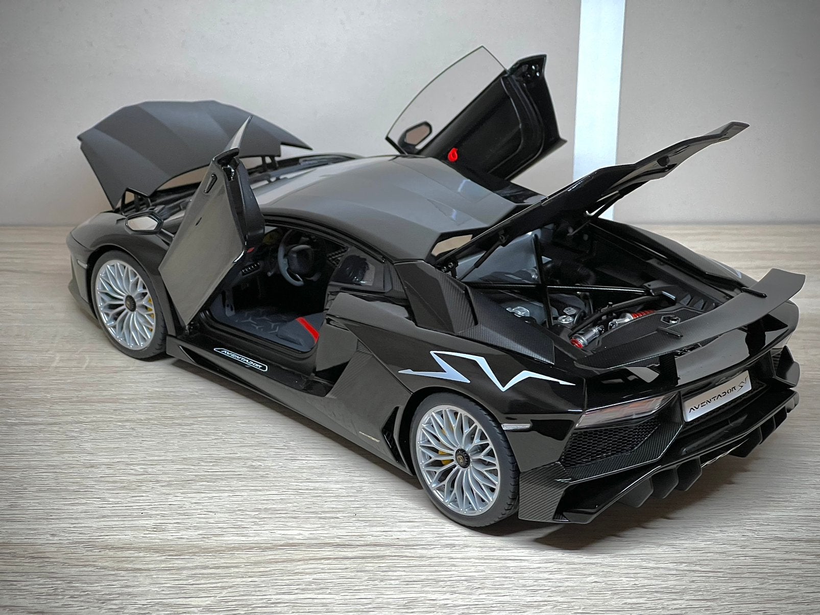 Lamborghini Aventador 1/18 Autoart Black, Enlèvement ou Envoi, Comme neuf, Autoart