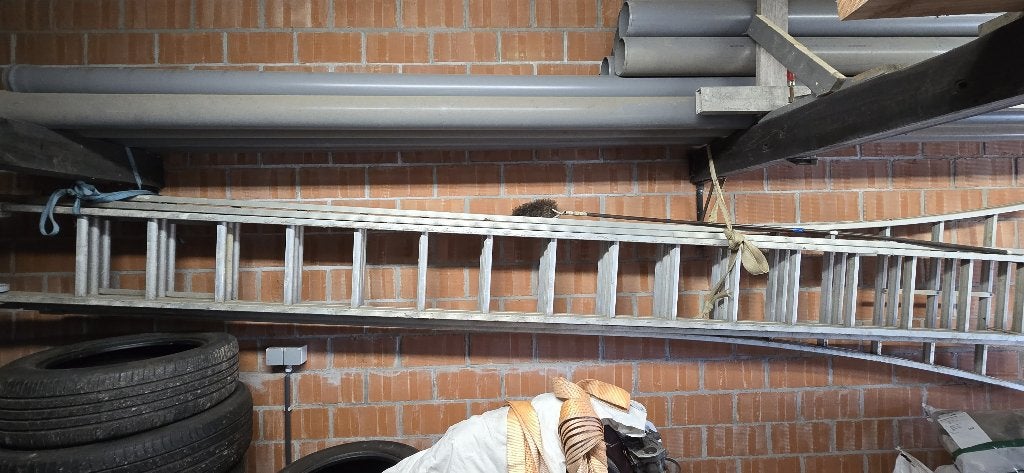 aluminium ladder, Doe-het-zelf en Bouw, Ophalen, Gebruikt, Ladder, Opvouwbaar of Inschuifbaar